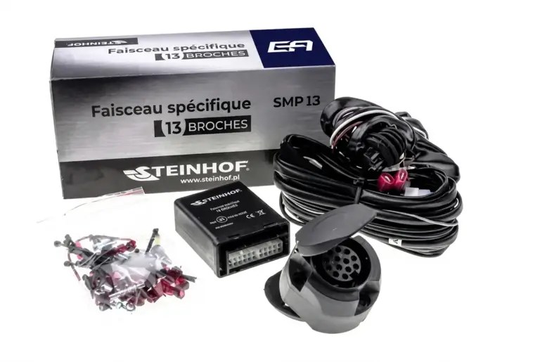 Faisceau électrique spécifique 13 broches Steinhof avec boîtier et câblage
